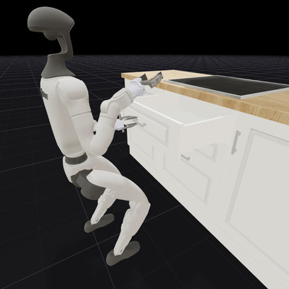 Open the top drawer of the kitchen cabinet.