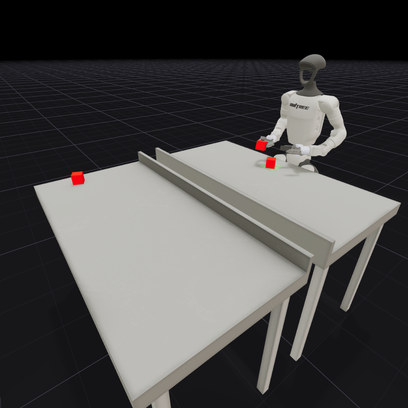 Move blocks across the table and stack them in the target area.